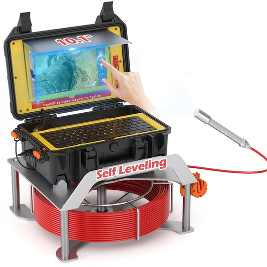 Telecamera per fognatura touchscreen con autolivellamento e contametri | S610ASMKTCP