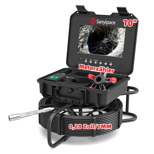 Telecamera professionale per l'ispezione delle fognature con trasmettitore da 512 HZ | Sanyipace F5800ADJKABTX