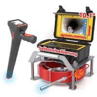 Kanalkamera Touchscreen mit Selbstnivellierung und Meterzähler, Rohrkamera Kamera Kanal mit 7mm Spule | S610ASMKTCP