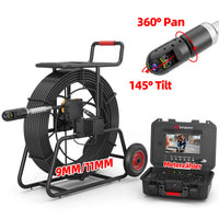 Rohrkamera 360° drehbare , Kanalkamera Abflusskamera mit 9mm/11mm Spulen  | S870DTKMC50 (Versand innerhalb einer Woche)
