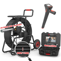 Kanalkamera 24 LED-Leuchten Superhelle, Rohrkamera mit 9mm/11mm Spulen | S870DSTKM