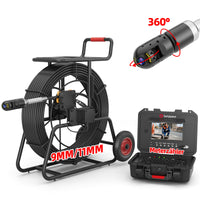 Rohrkamera 360° drehbare , Kanalkamera Abflusskamera mit 9mm/11mm Spulen  | S870DTKMC50 (Versand innerhalb einer Woche)