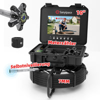 Kanalkamera mit Selbstnivellierung und Messzähler, Abflusskamera Rohrkamera mit 512-Hz-Sender | S840DSTM