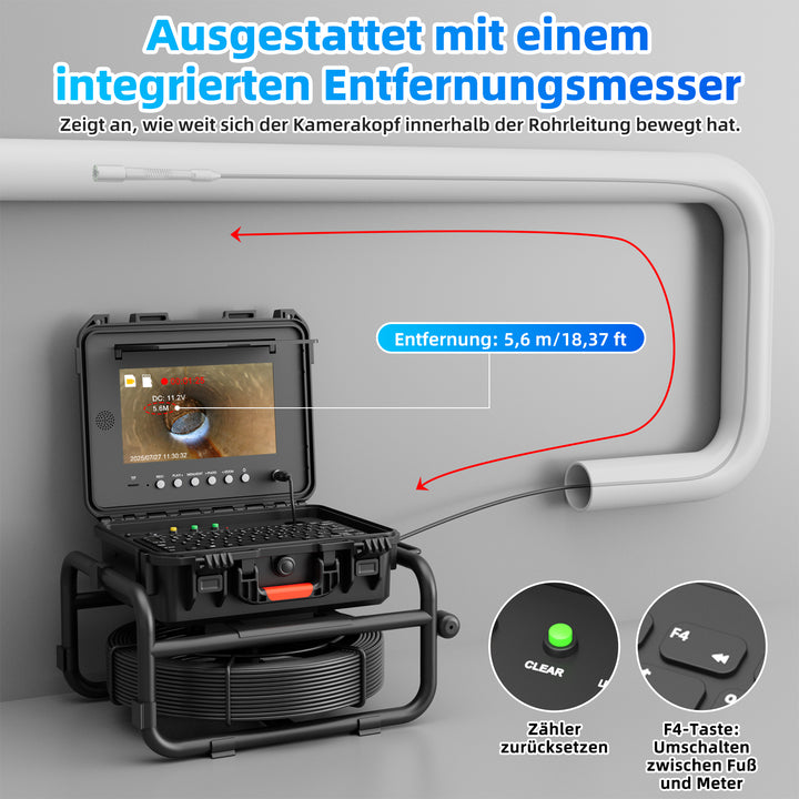 VEVOR Kanalkamera 50m Rohrinspektionskamera mit 512 Hz-Ortungsgerät JLKXSGDNKJ9YZEEGTV2 günstig versandkostenfrei online kaufen: große Auswahl günstige Preise