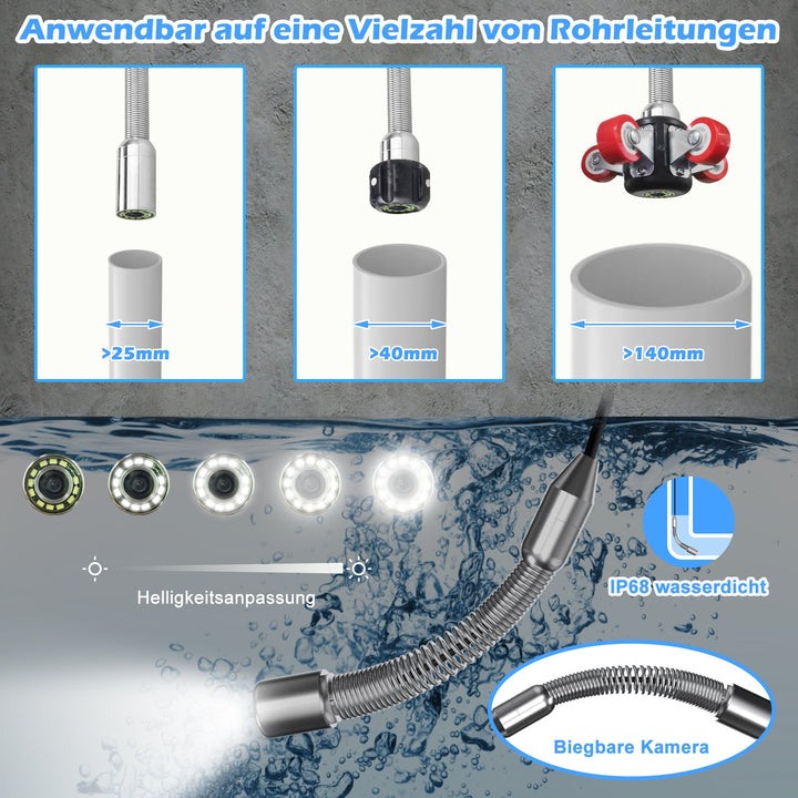 Professionelle Industrie Rohrkamera mit Selbstnivellierender | Sanyipace F5100DJKABTX