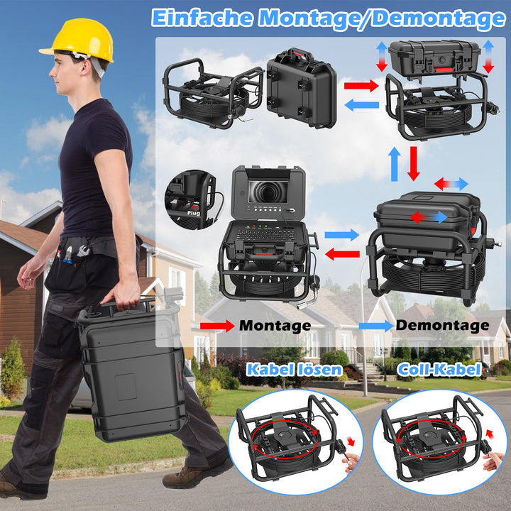 Professionelle Industrie Rohrkamera mit Selbstnivellierender | Sanyipace F5100DJKABTX