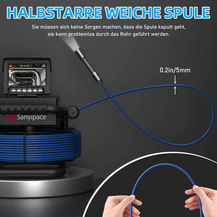 Halbstarre weiche Spule