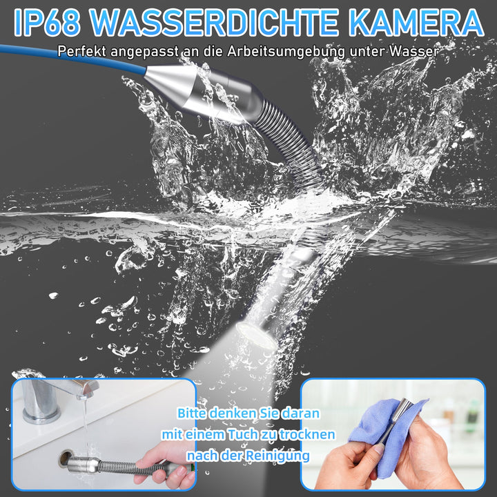 9-Zoll-Weichkabel-Kanalisationskamera mit Meterzähler | S8951DM