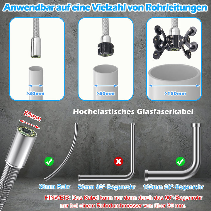 Kanalisationskamera mit großer Reichweite 80M-160M mit 512Hz Sondensender | U88