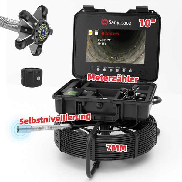 Kanalkamera mit Selbstnivellierung und Messzähler Rohrkamera mit 512-Hz-Sender | S840DSTM
