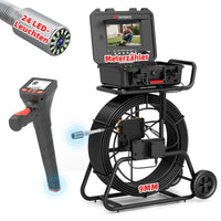 Kanalkamera mit 24 Stück LED-Leuchten, Rohrkamera Kanal Kamera mit 9mm Spulen | S830ASMKT