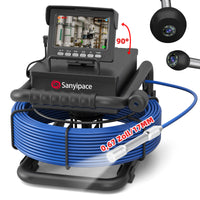 Kanalkamera mit 90° Drehbare Bildschirm, Rohrkamera Abflusskamera mit Mikrofon und Lautsprecher | S8417D