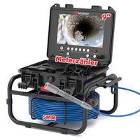 Caméra d'égout à câble souple de 9 pouces avec compteur | S8951DM